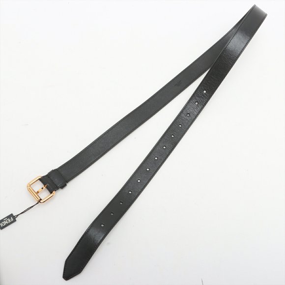 Fendi 8C0654 Leather Waist Bag Pouch Body Black Men's Women's - Picture 6 of 10